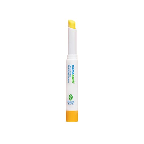 Mamaearth Ubtan Tinted 100% Natural Lip Balm for lightening Dark Lips, With Turmeric & Saffron For 12 Hour Moisturization - 2 g