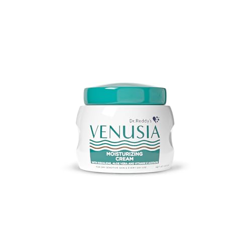 VENUSIA Dr Reddy'S I Moisturizing Cream Iibody & Face Cream For Dry To Very Dry Skin Iwith Aloe Vera, Vitamin E And Squalene I Upto 24 Hrs Hydration I Non Comedogenic, Non Greasy I 100G