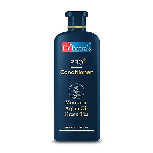 Dr Batra's PRO Conditioner 350ml Each, Enriched with Moroccan Argan Oil, Green Tea, Vitamin B, For Healthy & Soft Hair, Damage Repair, SLS & Paraben free (350 ml)