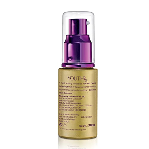 Lotus Herbals YouthRx Youth Activating Serum + Creme, 30ml