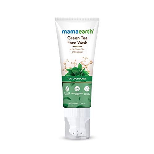 Mamaearth Green Tea Face Wash With Green Tea & Collagen For Open Pores - 100 ml