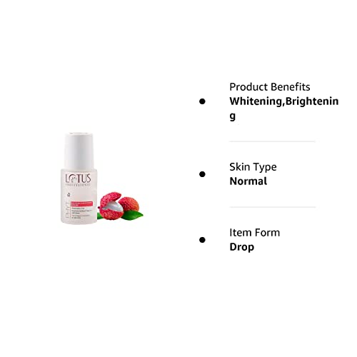 Lotus PHYTORx Whitening & Brightening Serum | Moisturising | Skin Clarifying | Dark spots & Pigmentation | Paraben Free | Cruelty Free | 30 ml