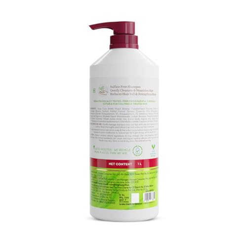 Mamaearth Onion Shampoo for Hair Growth & Hair Fall Control with Onion & Plant Keratin - 1 Litre