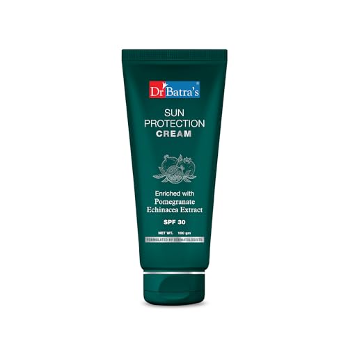 Dr Batra's Sun Protection Cream spf 30 Sunscreen - 100g, Enriched with Echinacea, Suitable for Indian condition, Prevention from skin ageing, Product for Women