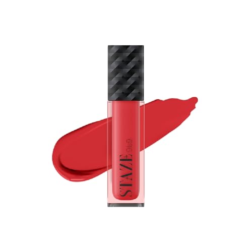 Staze 9to9 Lips Don't Lie Matte + Transferproof Liquid Lipstick |Intense Color Payoff | Lightweight & Comfortable | 12 Hour Long Stay| 06 Raspberry Rush | 4 ml