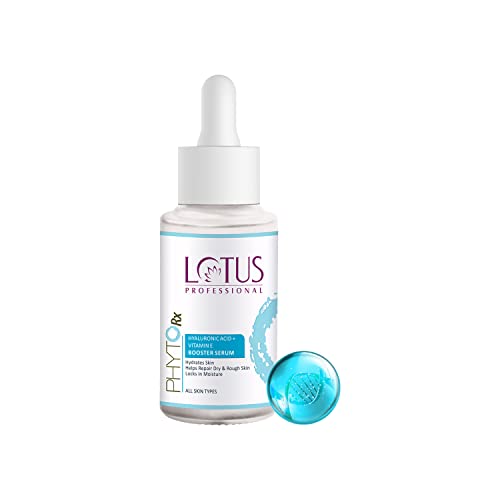 Lotus Professional PhytoRx Hyaluronic Acid + Vitamin E Booster Serum | Hydrates Skin | Locks in Moisture | For All Skin Types | 30ml