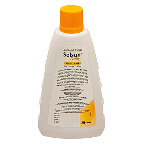 Selsun Daily Anti Dandruff Shampoo, Clears away dandruff flakes, Relieves from dandruff related itching, Conditions hair (120ml)