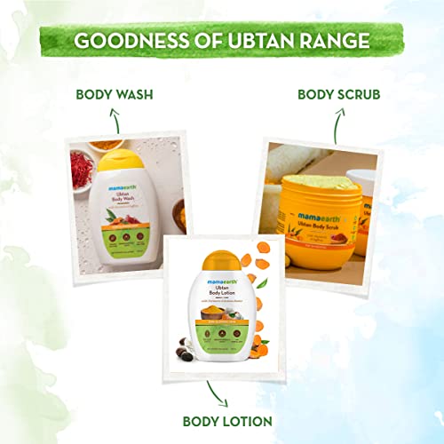 Mamaearth Ubtan Body Lotion with Turmeric & Kokum Butter for Glowing Skin – 200 ml