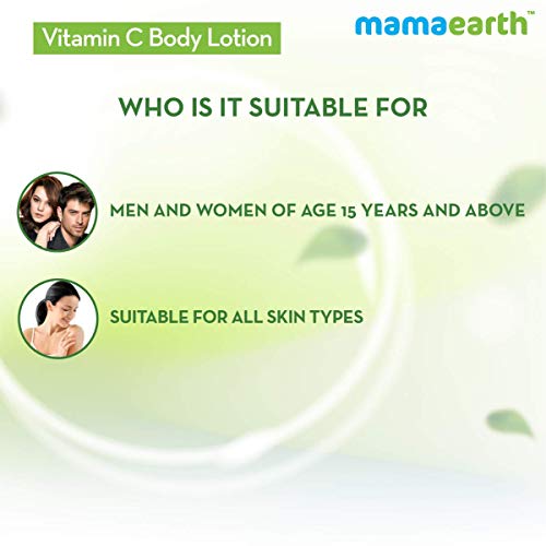 Mamaearth Vitamin C Body Lotion For Women And Men, Body Lotion For Dry Skin - Pack of 2 (400 ml * 2)