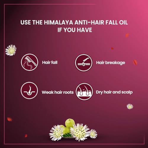 Himalaya Anti-Hair Fall Hair Oil | Non Sticky Hair Oil | Promotes Hair Growth | Prevents Hair Fall | Made with Bhringraja & Amla | For Women & Men | 200ml