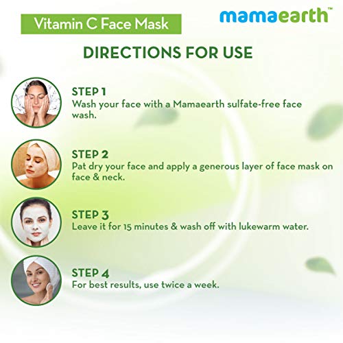 Mamaearth Vitamin C Face Mask With Vitamin C & Kaolin Clay for Skin Illumination - 100 g