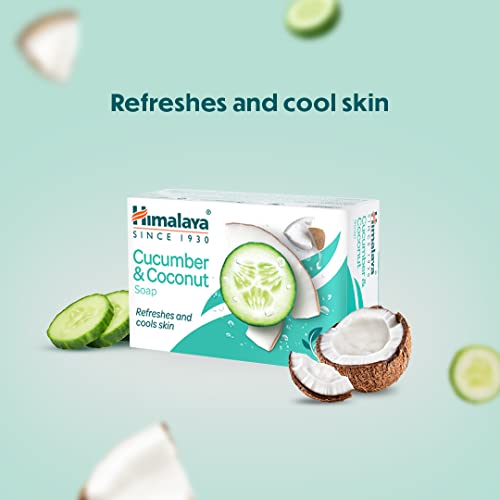 Himalaya SINCE 1930 Himalaya Cucumber And Coconut Soap, 125G (Pack Of 6)