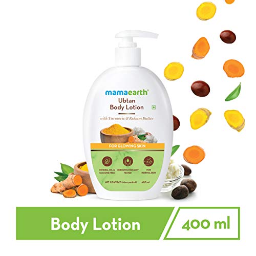 Mamaearth Ubtan Body Lotion for Men and Women for Dry Skin with Ubtan and Turmeric for Winter & Summer -400ml