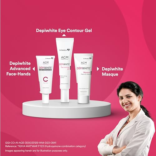 Dr. Reddy's Depiwhite Eye Gel | Reduces Dark Circles And Puffy Under Eyes | Contains Natural Ingredients | Dermatologist Recommended | For Women and Men | Suitable for all skin types | 15ml