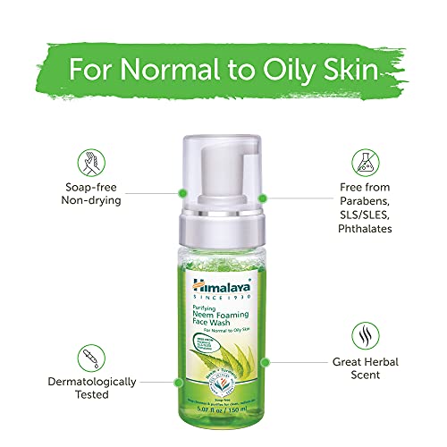 Himalaya Herbals Purifying Neem Foaming Face Wash, 150ml