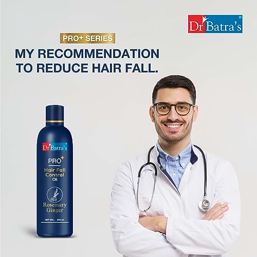 Dr Batra's Pro Hair Fall Control Oil, Scalp nourishment, Enriched with Ginsend & Rosemary extracts, Healthy hair, Suitable for all, Best for Men & Women (200ml)