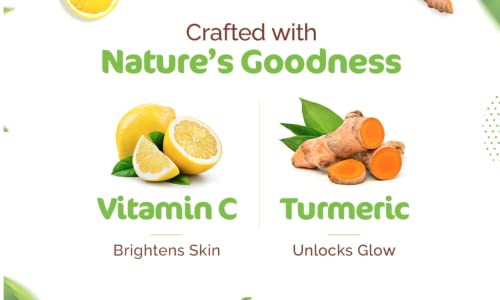 Mamaearth Vitamin C Daily Glow Sunscreen with Vitamin C & Turmeric for Sun Protection & Glow - 50 g | SPF 50 PA++++ | No White Cast | Lightweight & Non-Sticky | Brightens Skin | For All Skin Types