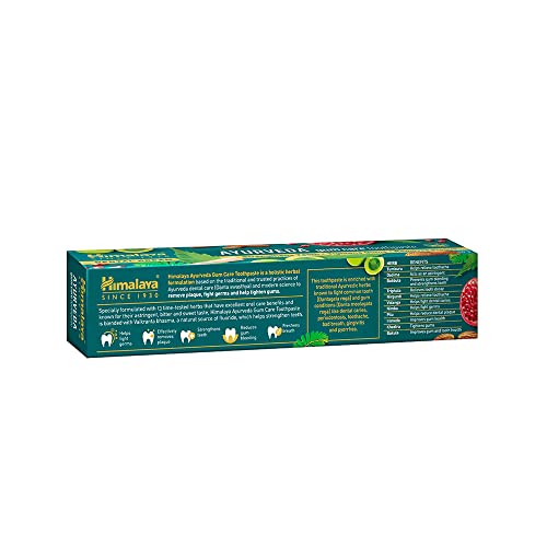 Himlaya Ayurveda Gum Care Toothpaste, 150G | Reduces Gum Bleeding | Fights Bad Breath | With 13 Ayurvedic Herbs For Healthy Gums