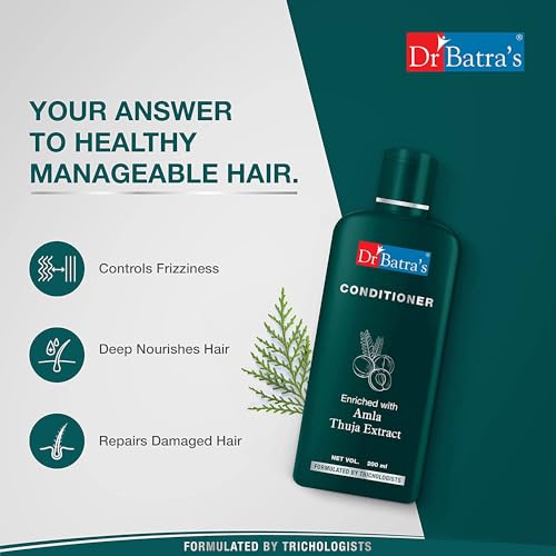 Dr Batra's Hair Conditioner, Composed with rarest & nature's best ingredients, Enriched with Garcinia Indica, Conditioner for frizz control, No harsh chemicals - 100 ml