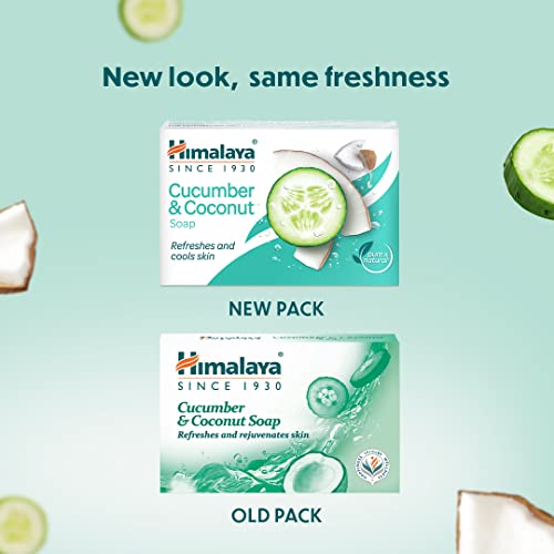 Himalaya SINCE 1930 Himalaya Cucumber And Coconut Soap, 125G (Pack Of 6)