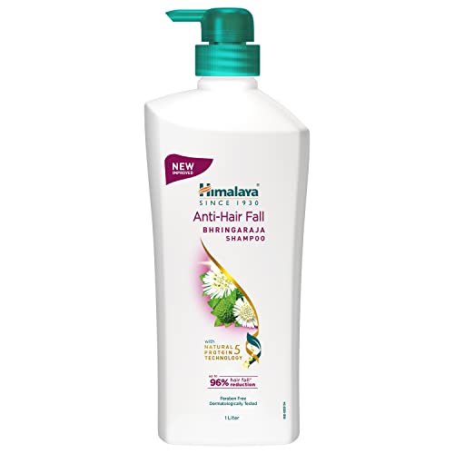 Himalaya Anti-Hair Fall Bhringaraja Shampoo, Reduces Hair Fall, Makes Hair Healthy, With Bhringaraja & Palasha,for men and women, 1000ml