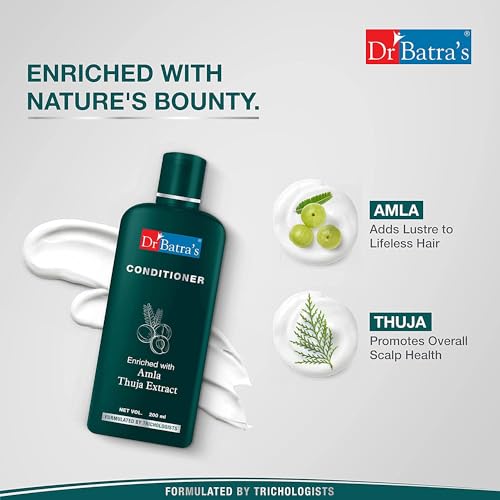 Dr Batra's Hair Conditioner, Composed with rarest & nature's best ingredients, Enriched with Garcinia Indica, Conditioner for frizz control, No harsh chemicals - 100 ml