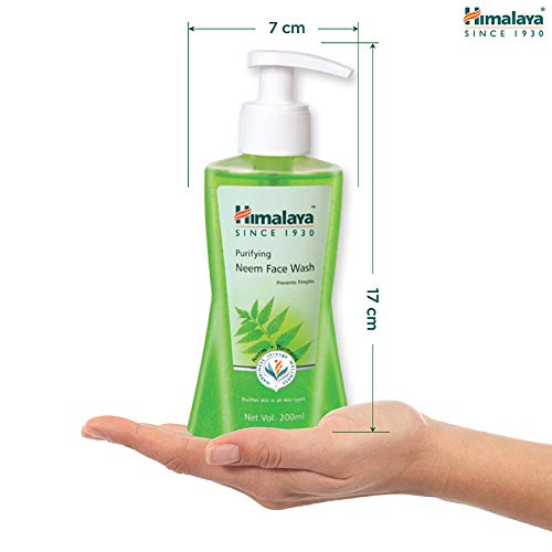 Himalaya Herbals Purifying Neem Face Wash, 200ml (Pack of 2)