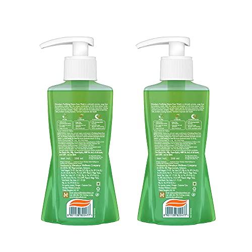 Himalaya Herbals Purifying Neem Face Wash, 200ml (Pack of 2)