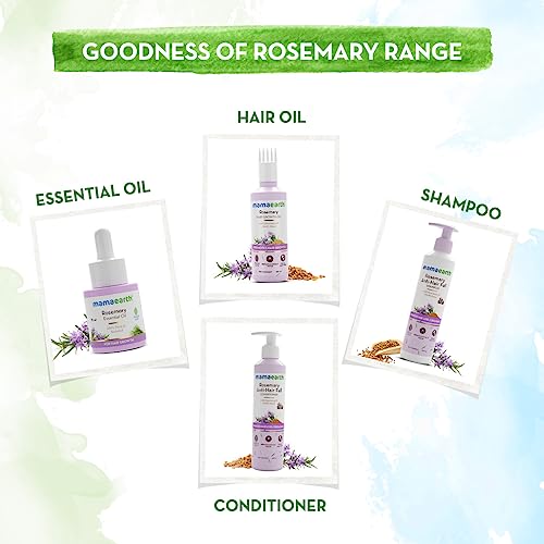 Mamaearth Rosemary Essential Oil for Hair Growth - 15 ml | 100% Pure & Natural | Undiluted | For Hair Fall Control & Hair Strengthening