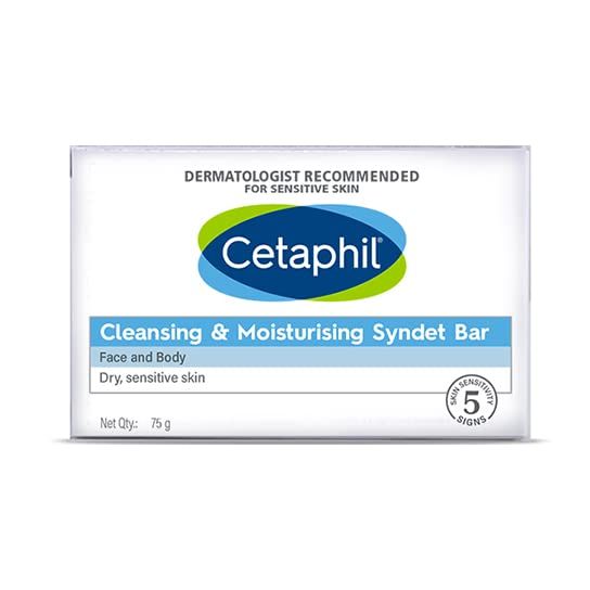 Cetaphil VVF India Cleansing And Moisturising Syndet Bar, 75g