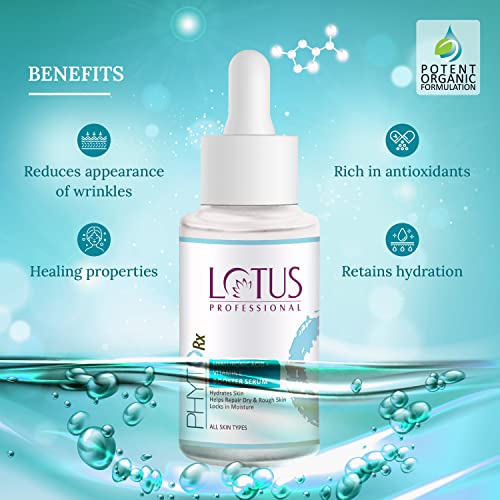 Lotus Professional PhytoRx Hyaluronic Acid + Vitamin E Booster Serum | Hydrates Skin | Locks in Moisture | For All Skin Types | 30ml