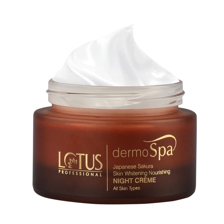 Lotus Professional Dermo Spa Japanese Sakura Skin Whitening and Nourishing Night Cream, 50g