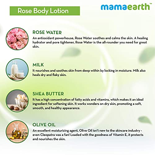 Mamaearth Rose Body Lotion - Pack of 2 (400 ml * 2)