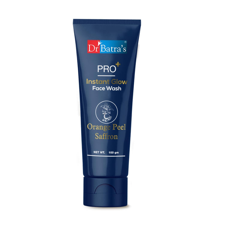 Dr Batra's PRO+ Instant Glow Face Wash. Rejuvenates Skin |Protects Against Impurities,Enhances Natural Glow | Sulphate-Free, Silicone-Free, Soap-Free, For Men and Women-100 g.