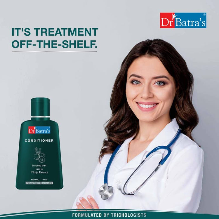 Dr Batra's Hair Conditioner, Composed with rarest & nature's best ingredients, Enriched with Garcinia Indica, Conditioner for frizz control, No harsh chemicals - 100 ml