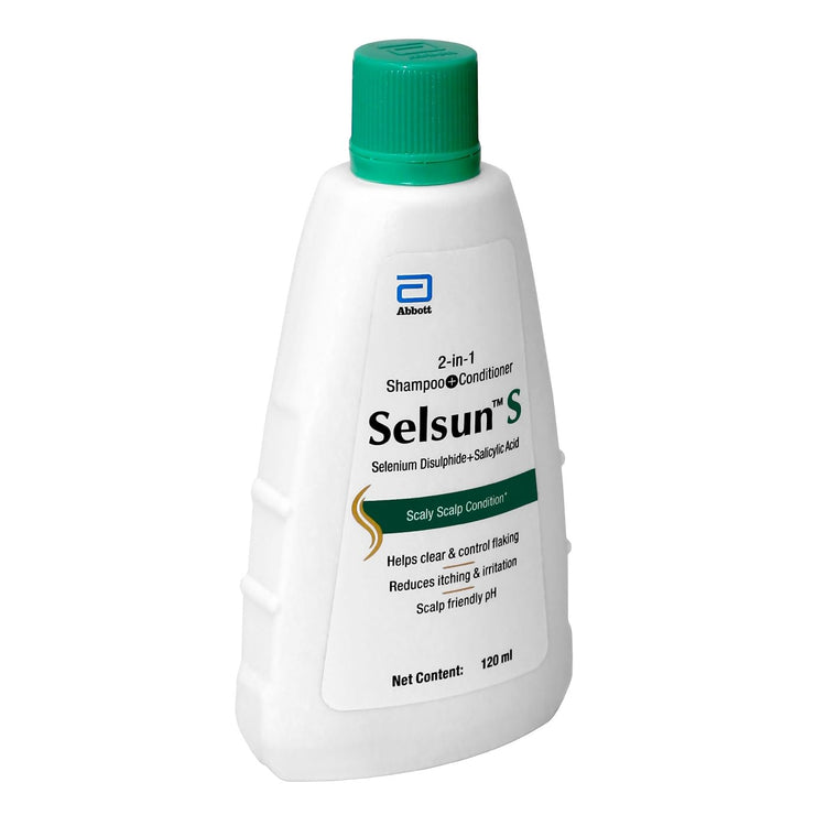 Selsun-S 2-in-1 Anti-Dandruff Shampoo + Conditioner 120ml (Pack of 2)