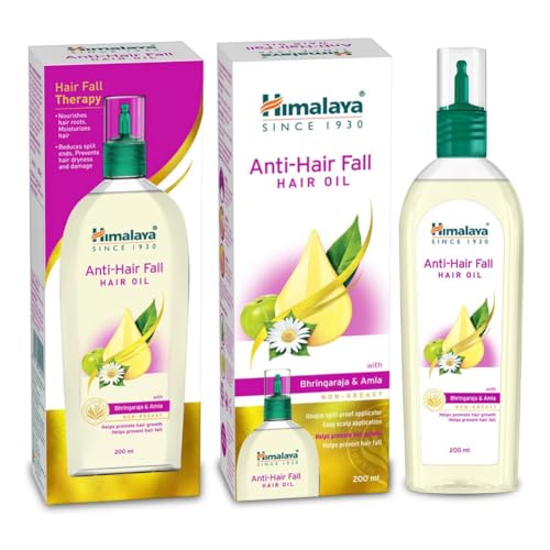 Himalaya Anti-Hair Fall Hair Oil | Non Sticky Hair Oil | Promotes Hair Growth | Prevents Hair Fall | Made with Bhringraja & Amla | For Women & Men | 200ml