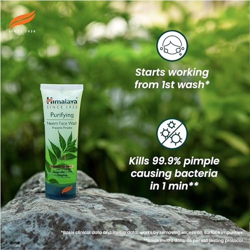 Himalaya Herbals Purifying Neem Face Wash, 200ml (Pack of 2)