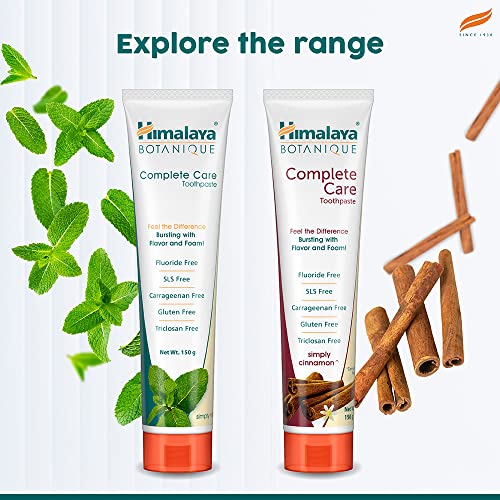 Himalaya Botanique Complete Care Toothpaste - Simply Mint | Free from Fluoride & SLS | For Fresh Breath and Clean Mouth | 150g