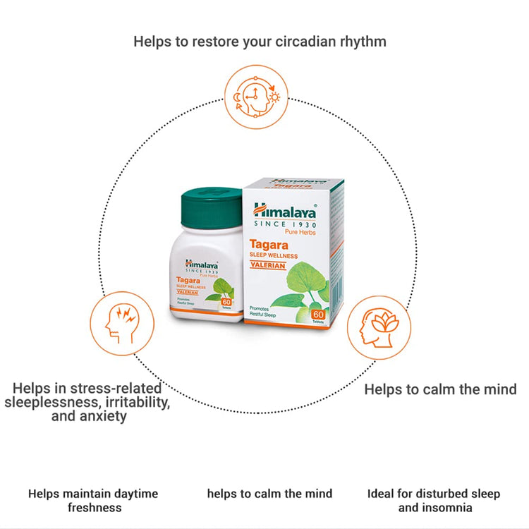 Himalaya Tagara for sound sleep | 60 Tablets