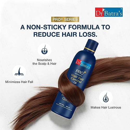 Dr Batra's Pro Hair Fall Control Oil, Scalp nourishment, Enriched with Ginsend & Rosemary extracts, Healthy hair, Suitable for all, Best for Men & Women (200ml)