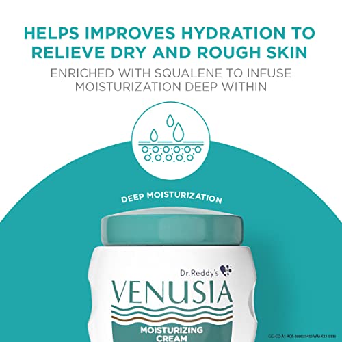 VENUSIA Dr Reddy'S I Moisturizing Cream Iibody & Face Cream For Dry To Very Dry Skin Iwith Aloe Vera, Vitamin E And Squalene I Upto 24 Hrs Hydration I Non Comedogenic, Non Greasy I 100G