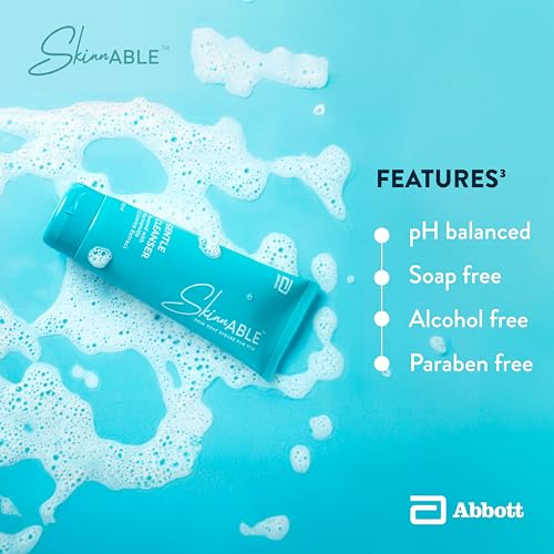 Abbott Skinnable Gentle Cleanser with Niacinamide, licorice glycolic extract, glycerin, Glyceryl laurate, Lactic acid, pH balanced, Paraben free, Soap free, anti-acne facewash for Women & Men 100ml