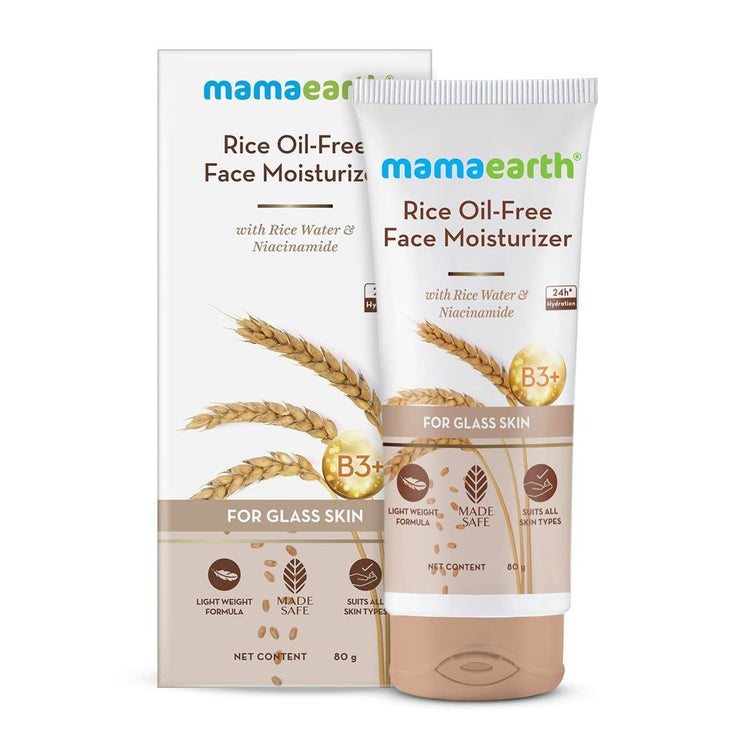 Rice Oil-Free Face Moisturizer With Rice Water & Niacinamide for Glass Skin - 80 g