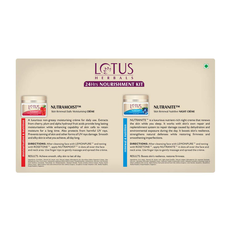 Lotus Herbals 24 Hours Nourishment kit