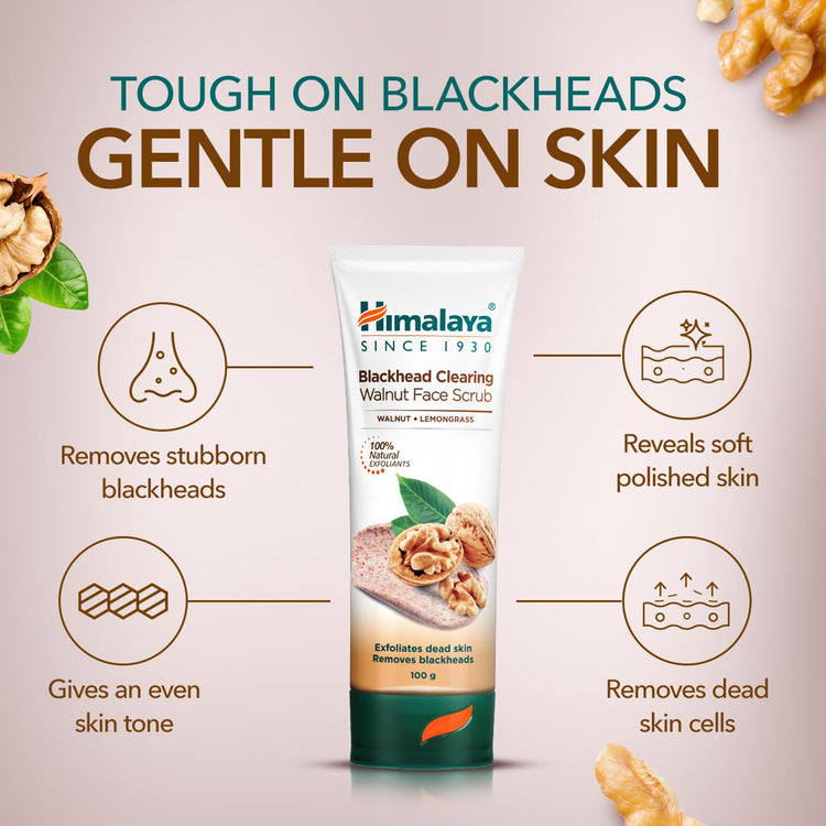 Himalaya Herbals Gentle Exfoliating Walnut Scrub, 100gm