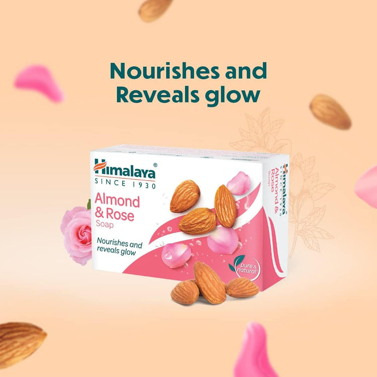 Himalaya Almond and Rose Soap, 125 g (Pack of 8)