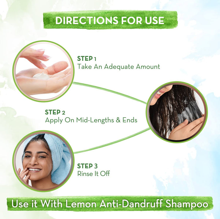 Mamaearth Lemon Anti-Dandruff Conditioner With Lemon & Ginger For Soft & Smooth For All Types Hair 250 Ml