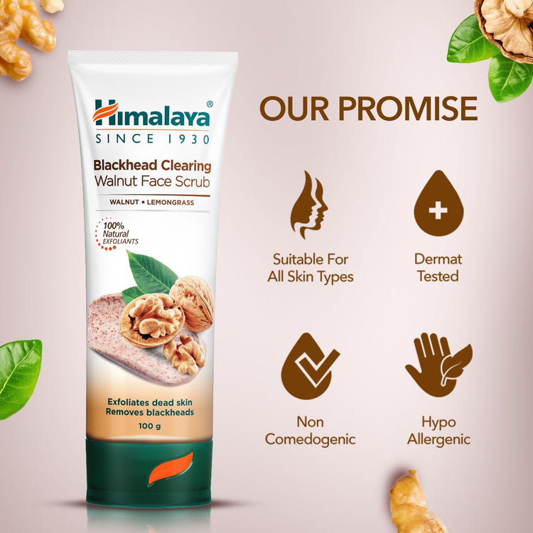 Himalaya Herbals Gentle Exfoliating Walnut Scrub, 100gm