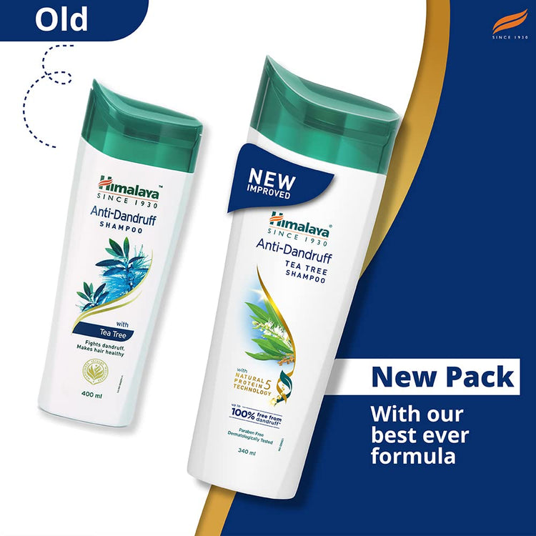 Himalaya Anti-Dandruff Shampoo | Removes up to 100% Dandruff | Soothes the Scalp & Nourishes Hair | With the goodness of Tea Tree Oil & Aloe Vera | For Women & Men | 400ml